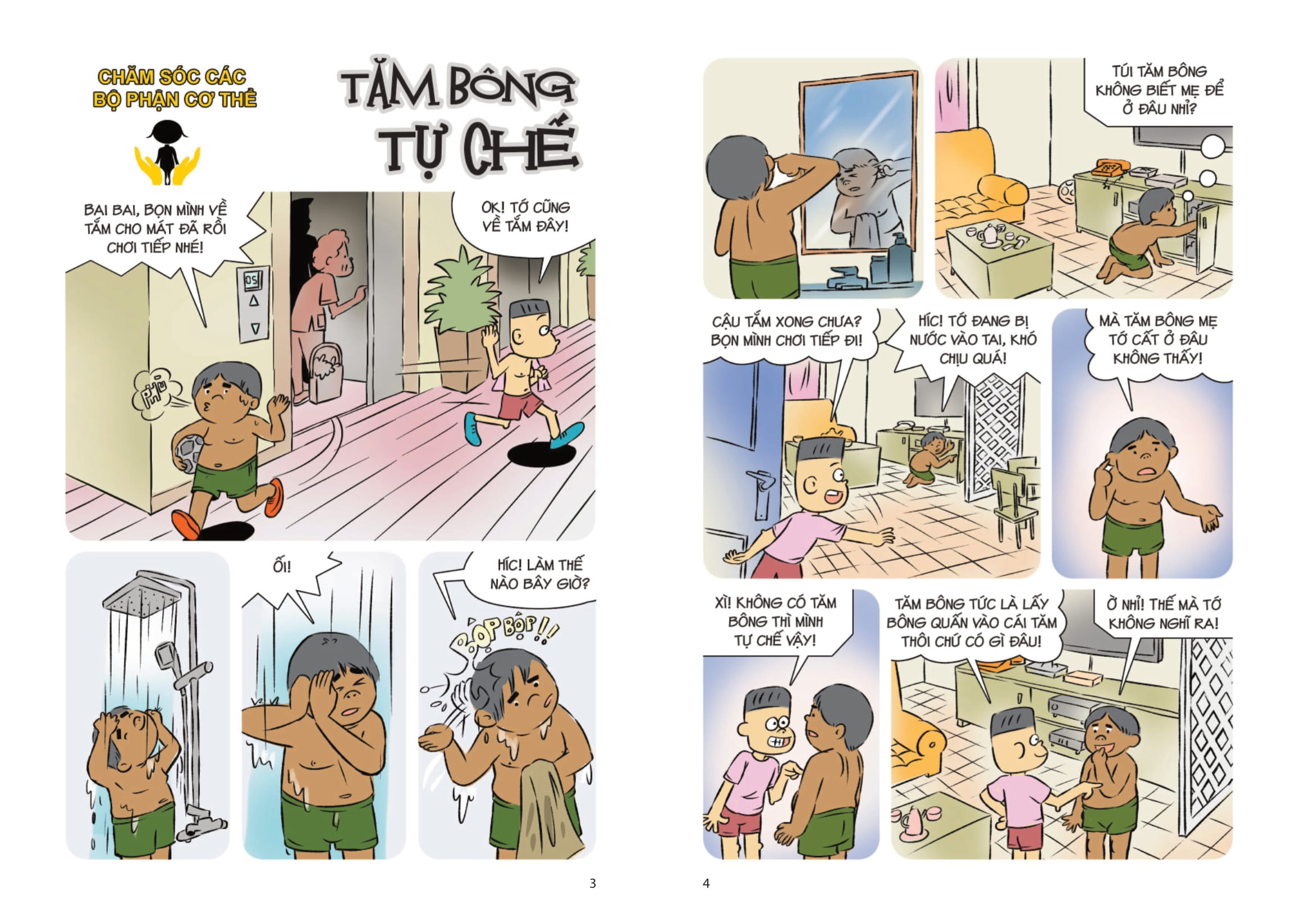 comic kĩ năng sống - dành cho trẻ tiểu học - thân thể khỏe mạnh - Ảnh 4