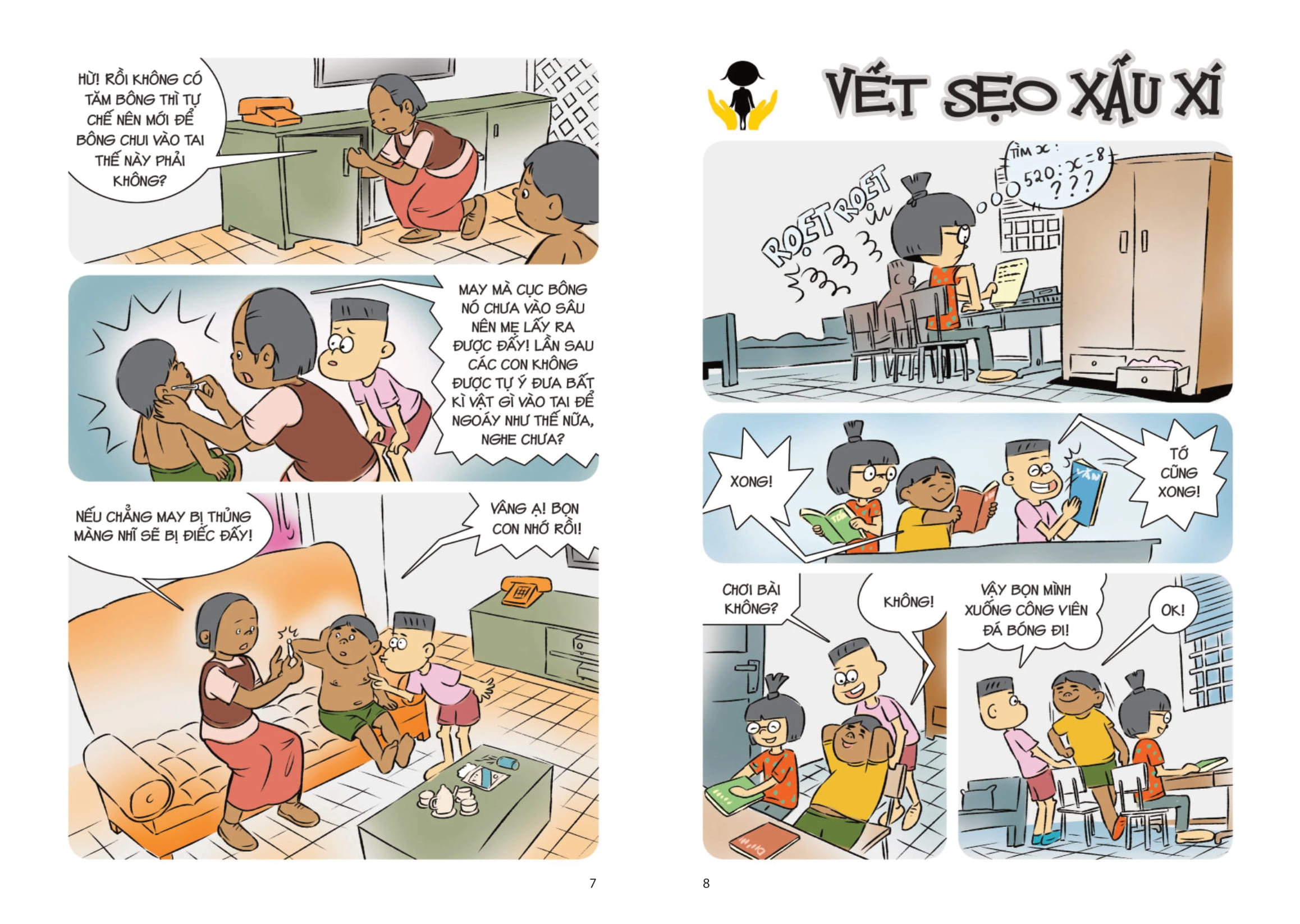 comic kĩ năng sống - dành cho trẻ tiểu học - thân thể khỏe mạnh - Ảnh 6