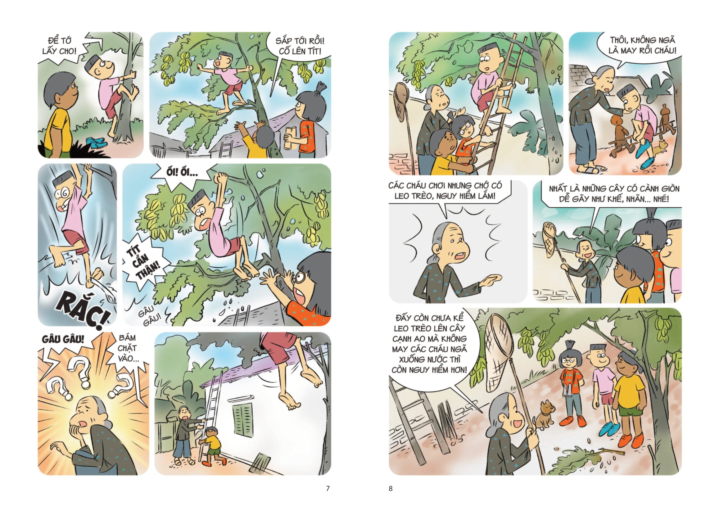 comic kĩ năng sống - dành cho trẻ tiểu học - vui chơi an toàn - Ảnh 6