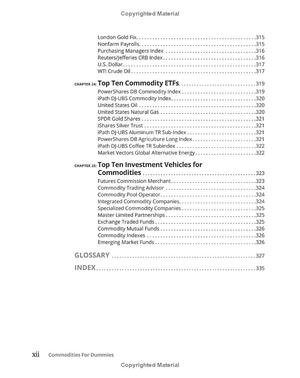 commodities for dummies 3rd edition - Ảnh 14