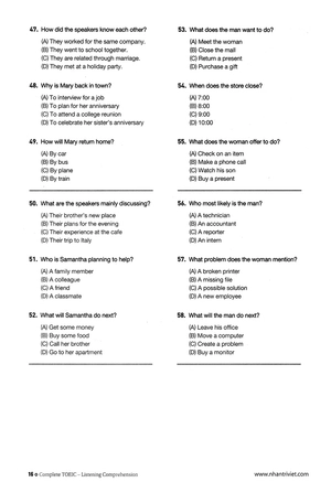 complete toeic listening comprehension (kèm mp3) - Ảnh 16
