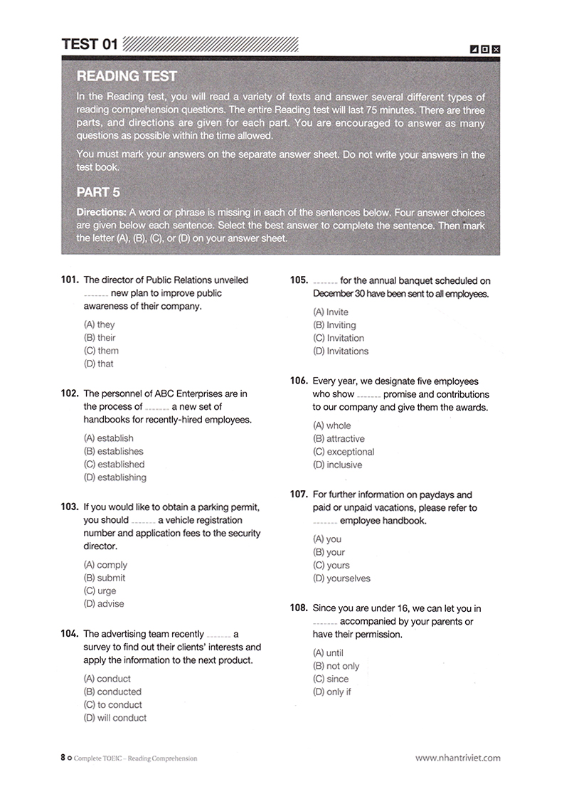 complete toeic reading comprehension - Ảnh 3