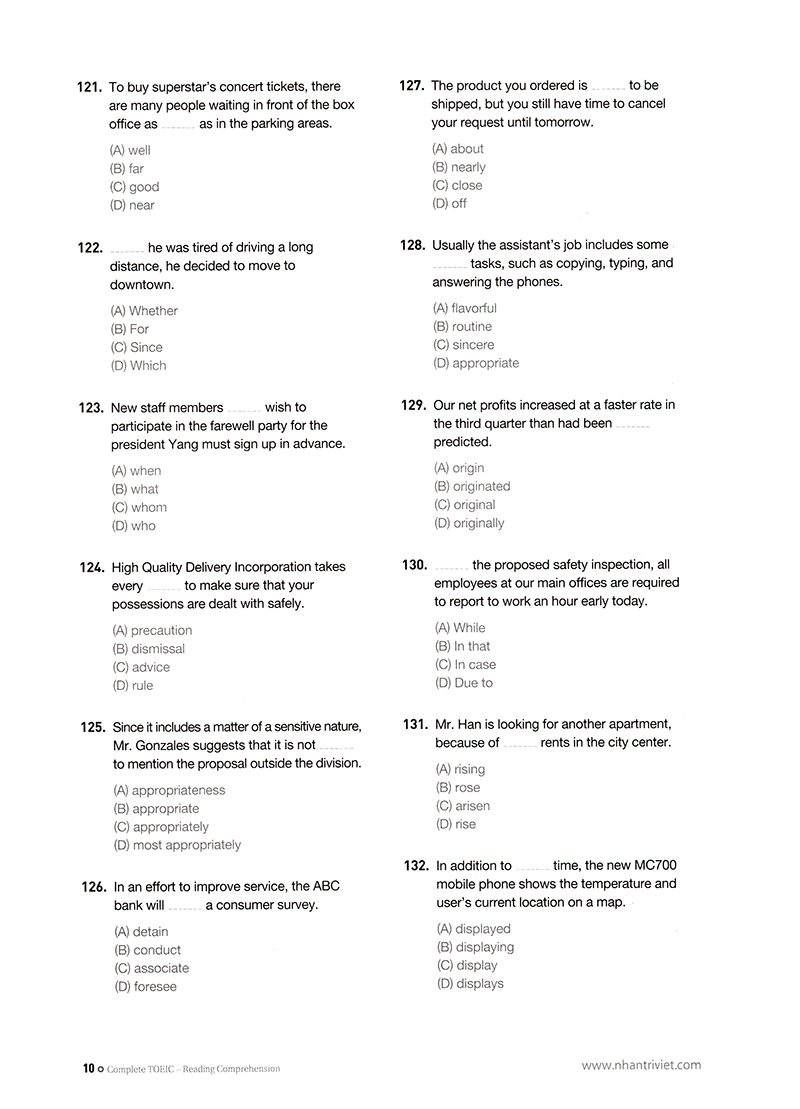 complete toeic reading comprehension - Ảnh 5