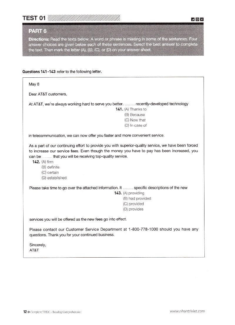 complete toeic reading comprehension - Ảnh 7