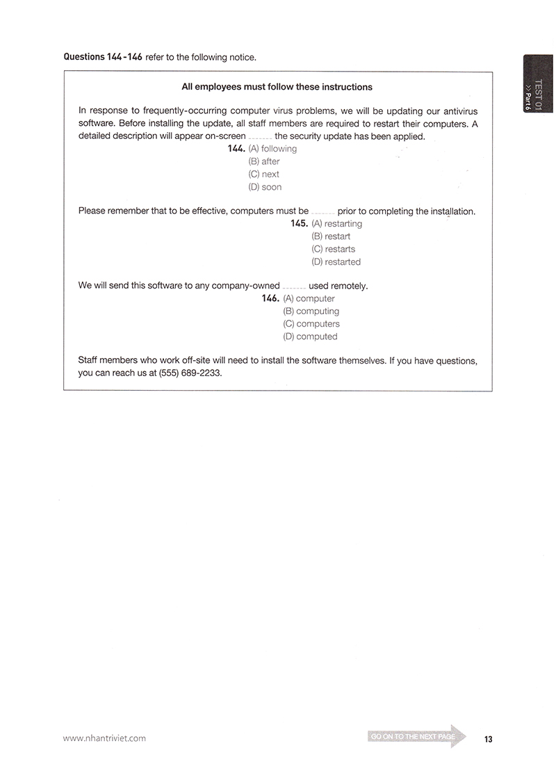 complete toeic reading comprehension - Ảnh 8