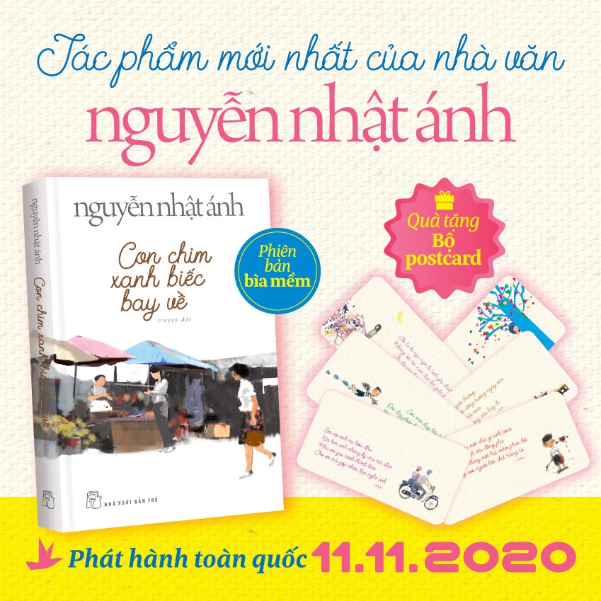 con chim xanh biếc bay về - tặng kèm 6 postcard - Ảnh 4