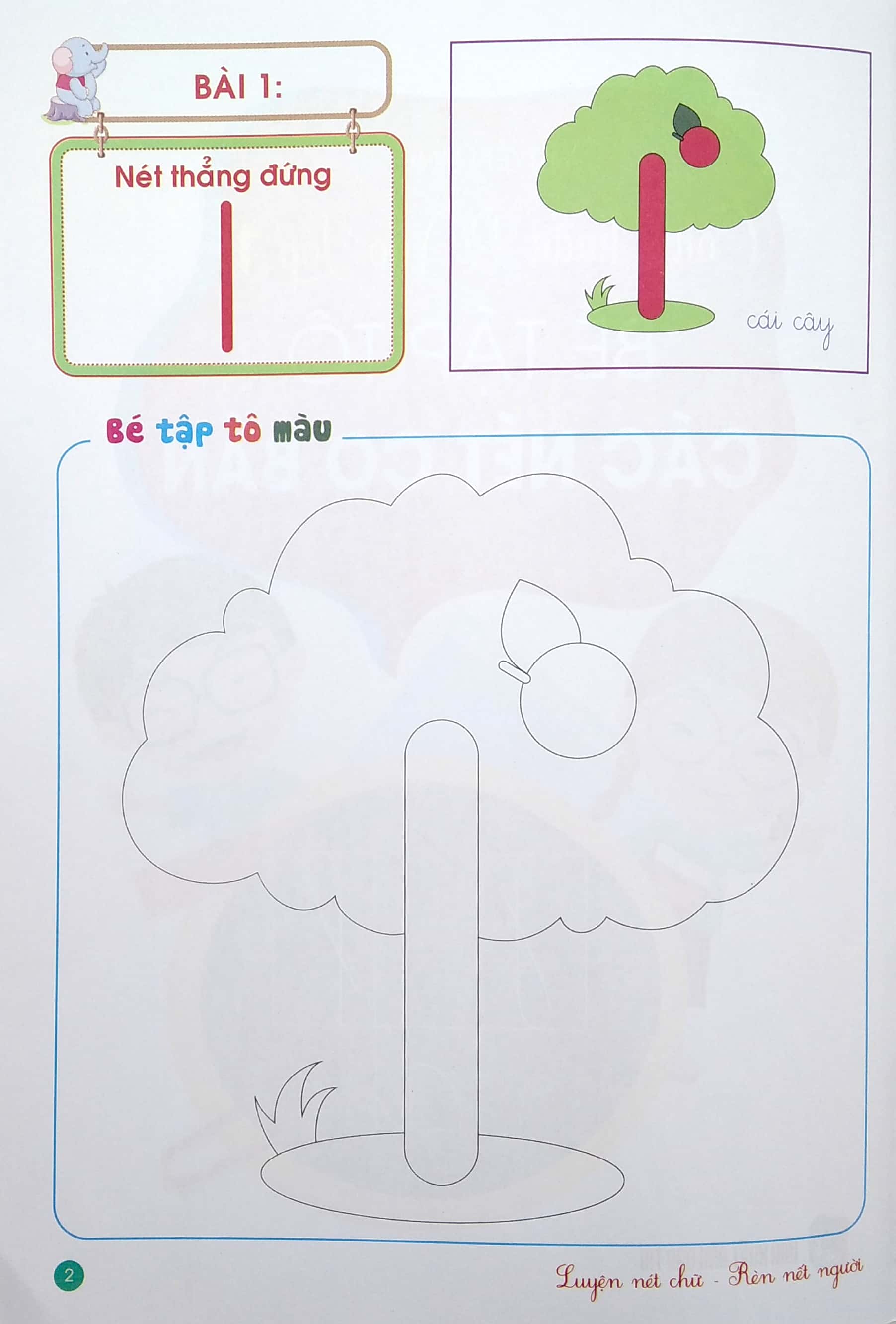 con chuẩn bị vào lớp 1 - bé tập tô các nét cơ bản - Ảnh 3