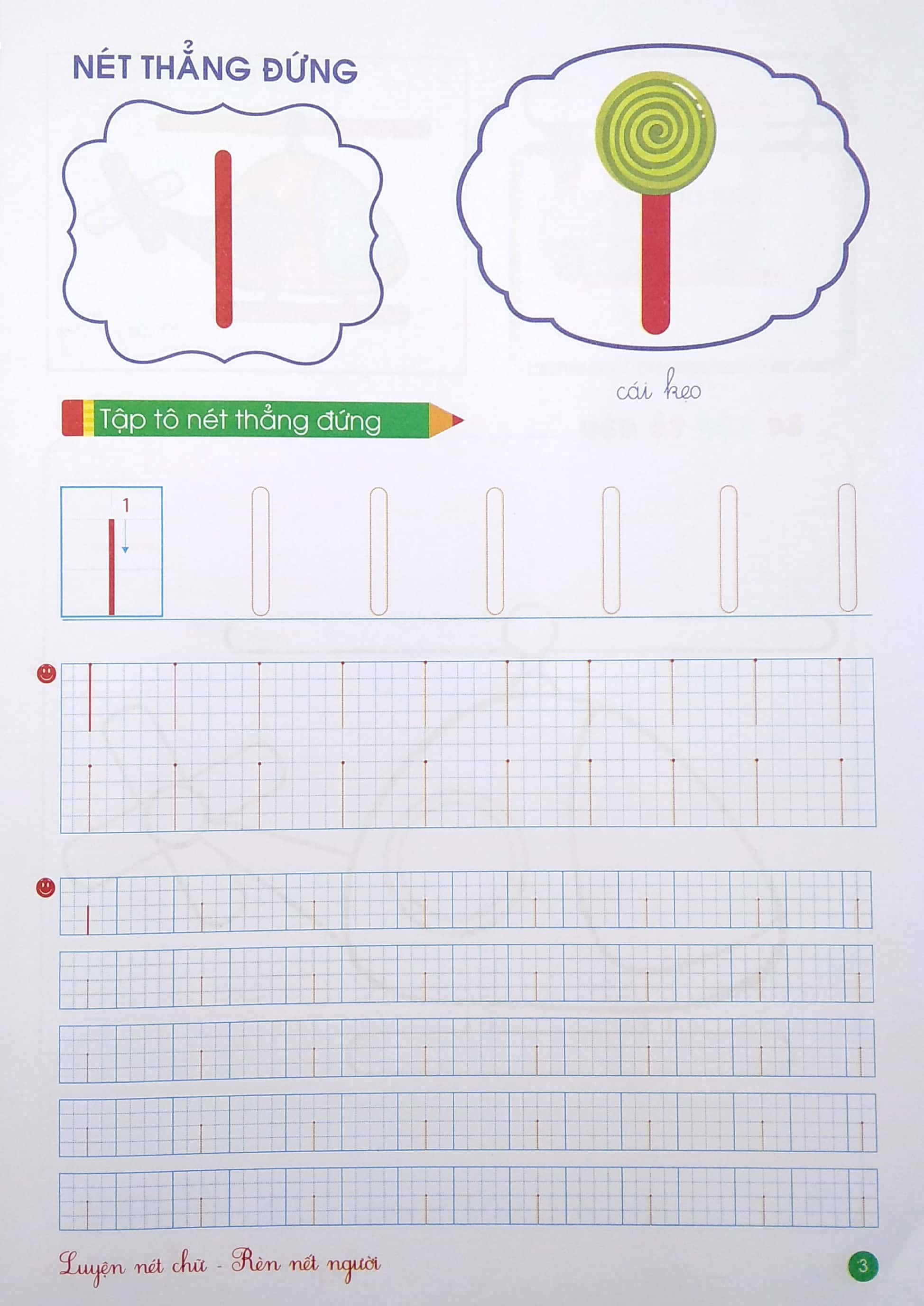 con chuẩn bị vào lớp 1 - bé tập tô các nét cơ bản - Ảnh 4