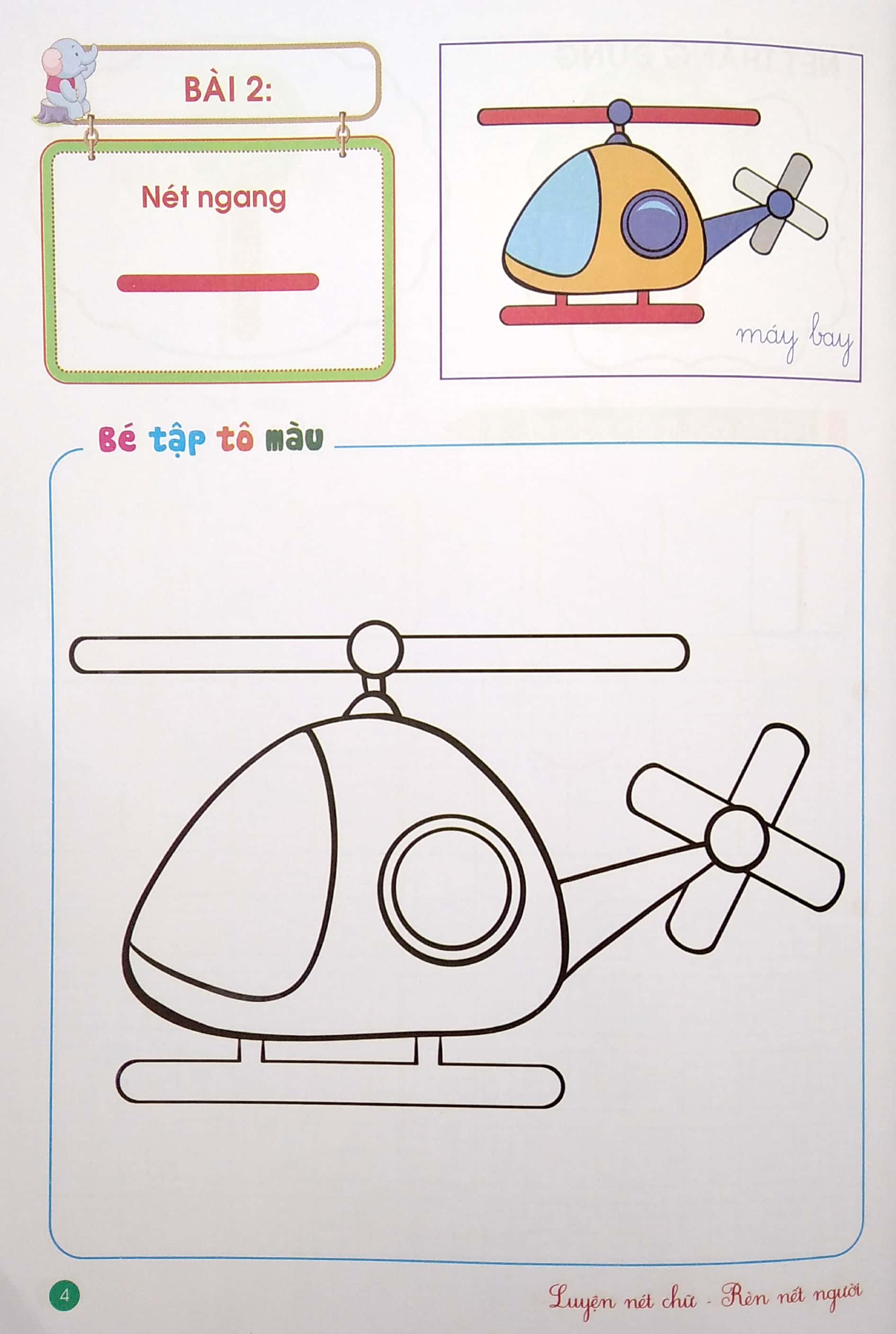 con chuẩn bị vào lớp 1 - bé tập tô các nét cơ bản - Ảnh 5