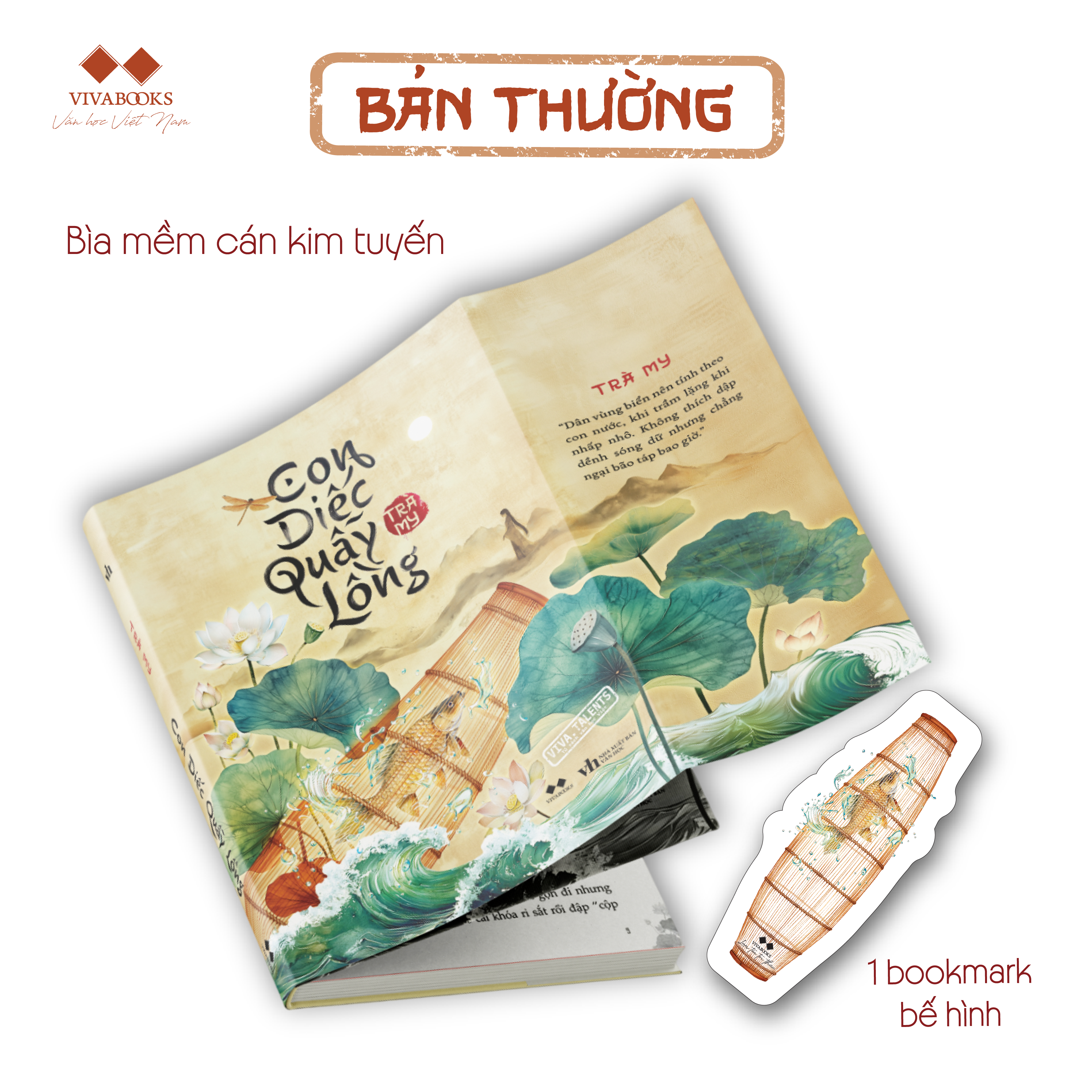 con diếc quẫy lồng - tặng kèm bookmark bồi bế hình - Ảnh 2