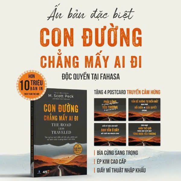 Con Đường Chẳng Mấy Ai Đi - The Road Less Traveled - Bìa Cứng - Độc Quyền Fahasa
