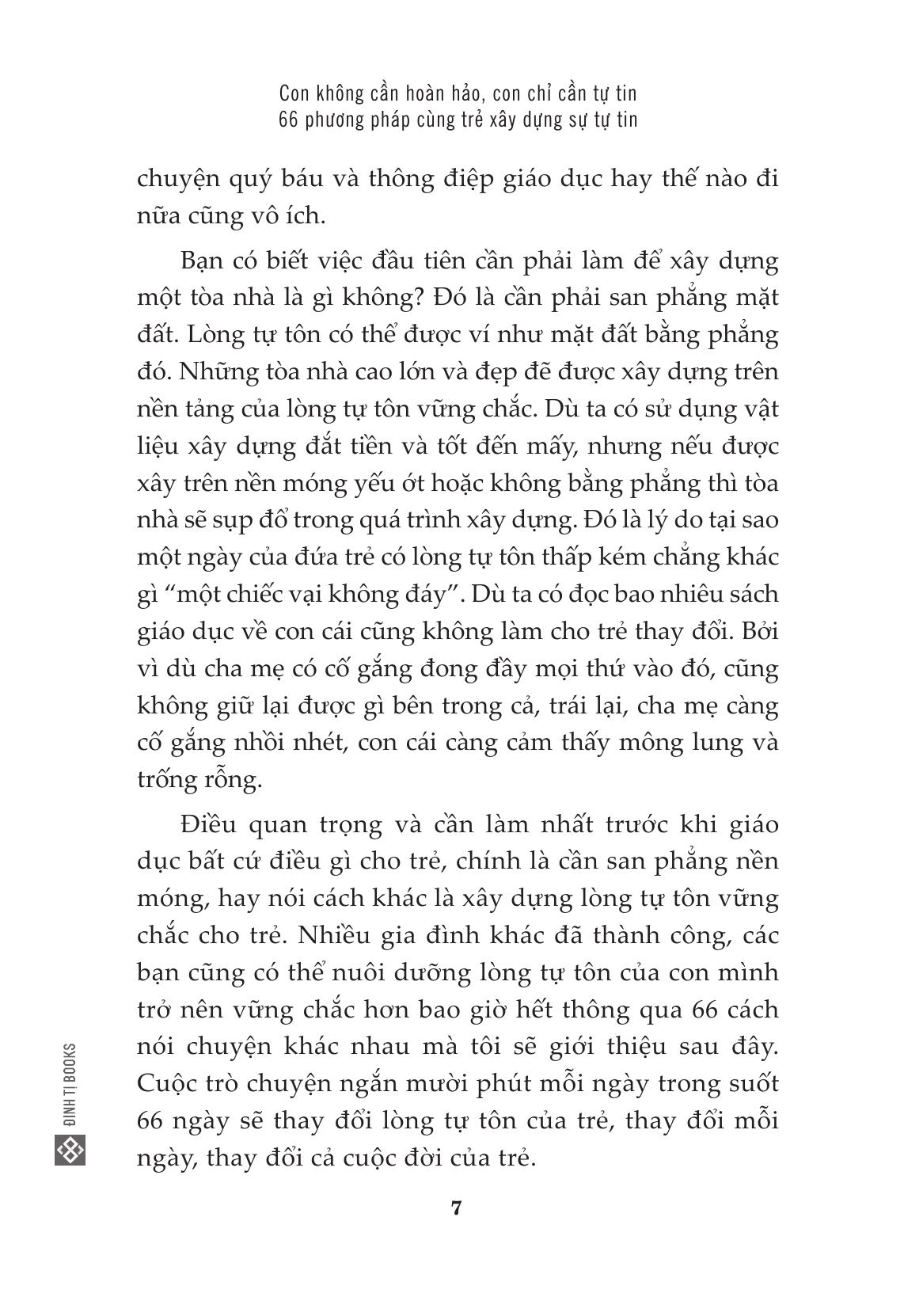 con không cần hoàn hảo, con chỉ cần tự tin - 66 phương pháp cùng trẻ xây dựng sự tự tin - Ảnh 8