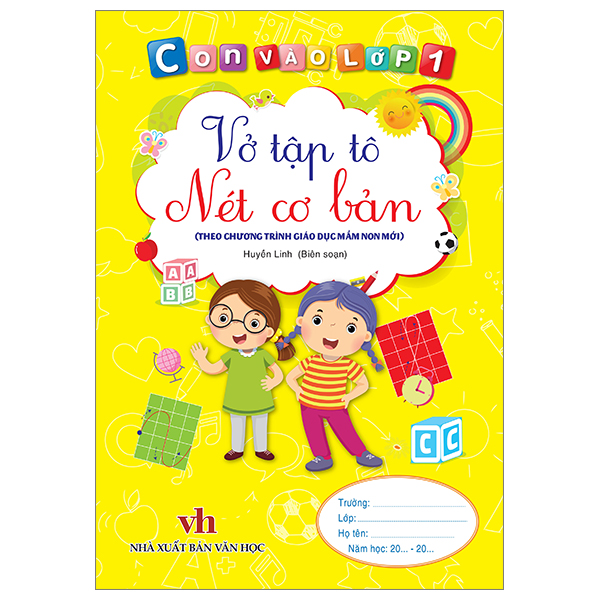 con vào lớp 1 - vở tập tô nét cơ bản