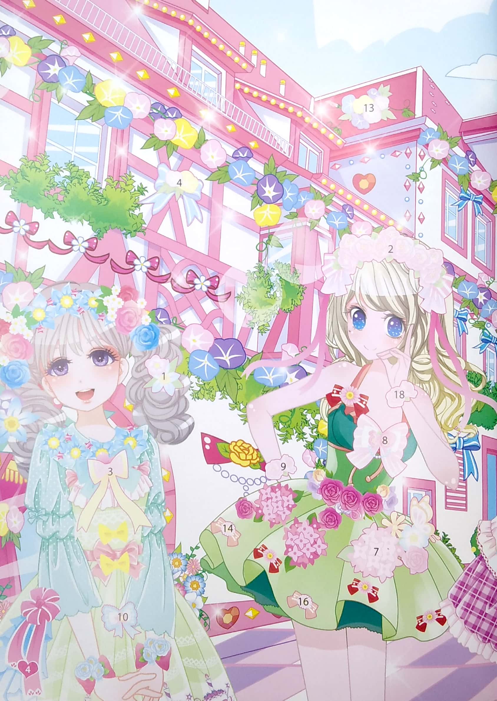 công chúa vương quốc hoa - 1000 hình dán trang phục công chúa - công chúa hoa hướng dương (tái bản 2024) - Ảnh 4