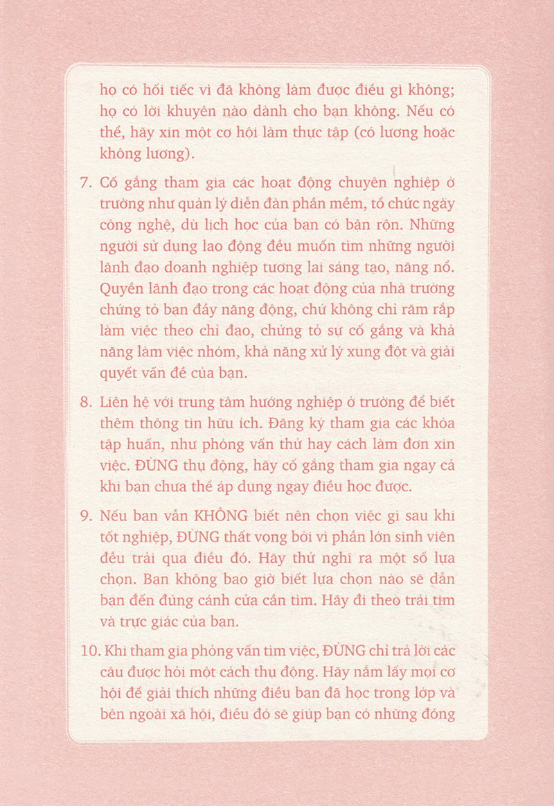 connection - kết nối - lời khuyên sinh viên việt nam (tái bản 2021) - Ảnh 10