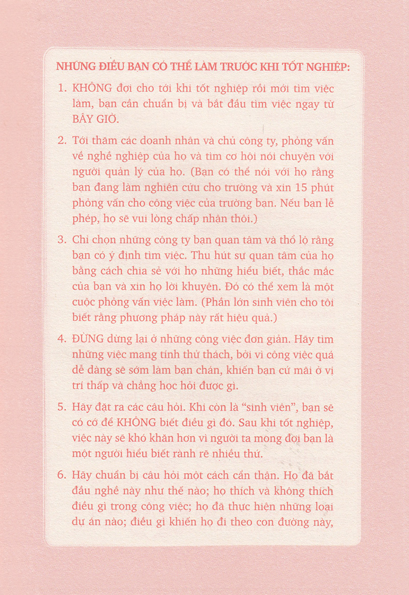 connection - kết nối - lời khuyên sinh viên việt nam (tái bản 2021) - Ảnh 9