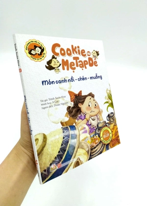 cookie và mẹ tạp dề - món canh nồi - chén - muỗng - Ảnh 12