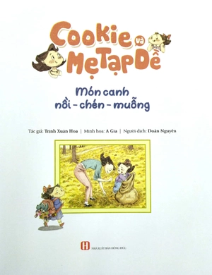 cookie và mẹ tạp dề - món canh nồi - chén - muỗng - Ảnh 3