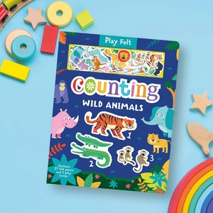 counting wild animals (play felt educational) - Ảnh 3