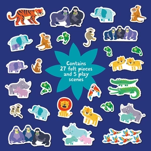 counting wild animals (play felt educational) - Ảnh 6