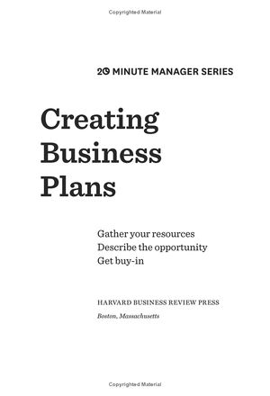 creating business plans (hbr 20-minute manager series) - Ảnh 5