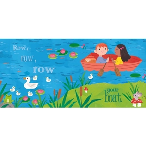 crinkly cloth book - row, row, row your boat - Ảnh 4