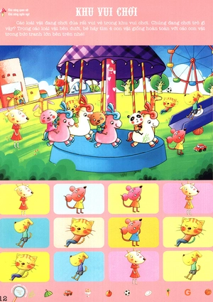 cùng bé chơi tìm nhanh mắt - khu vườn động vật - Ảnh 11