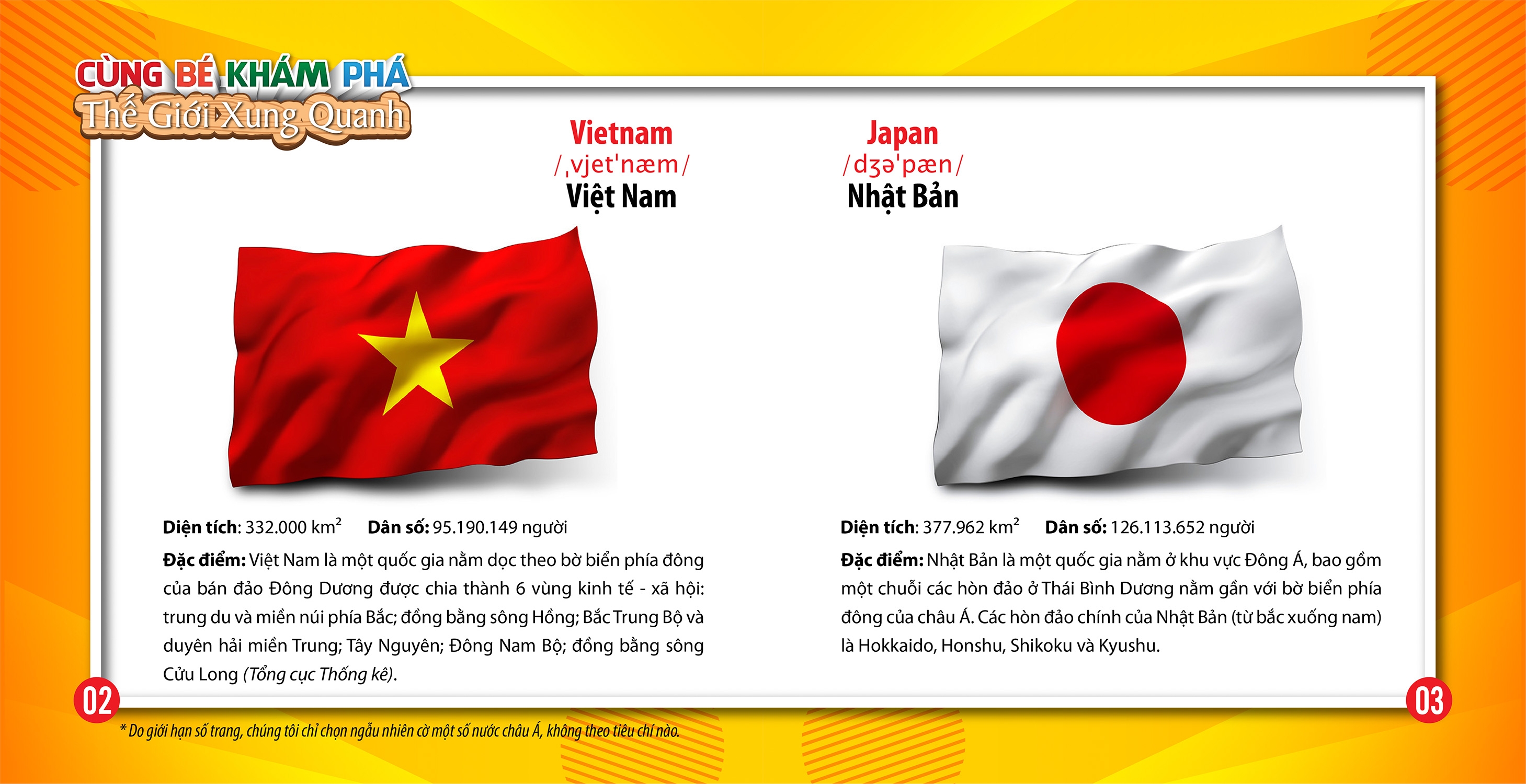cùng bé khám phá thế giới xung quanh - cờ các nước châu á - Ảnh 3
