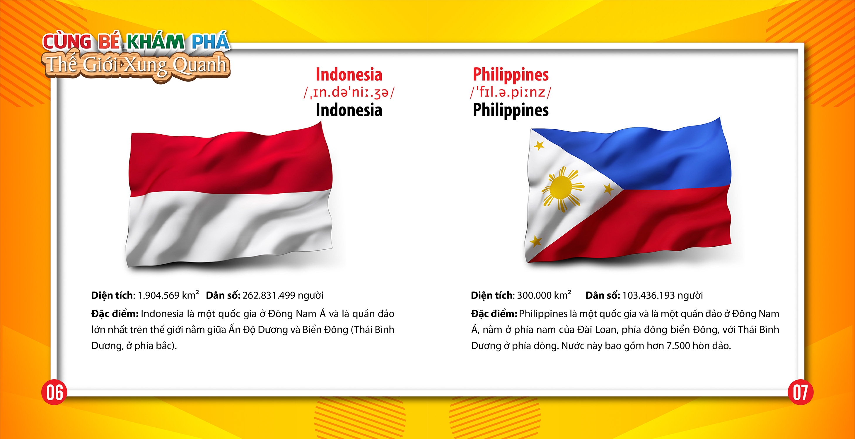 cùng bé khám phá thế giới xung quanh - cờ các nước châu á - Ảnh 5