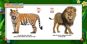 cùng bé khám phá thế giới xung quanh - động vật (sách song ngữ) - Ảnh 3