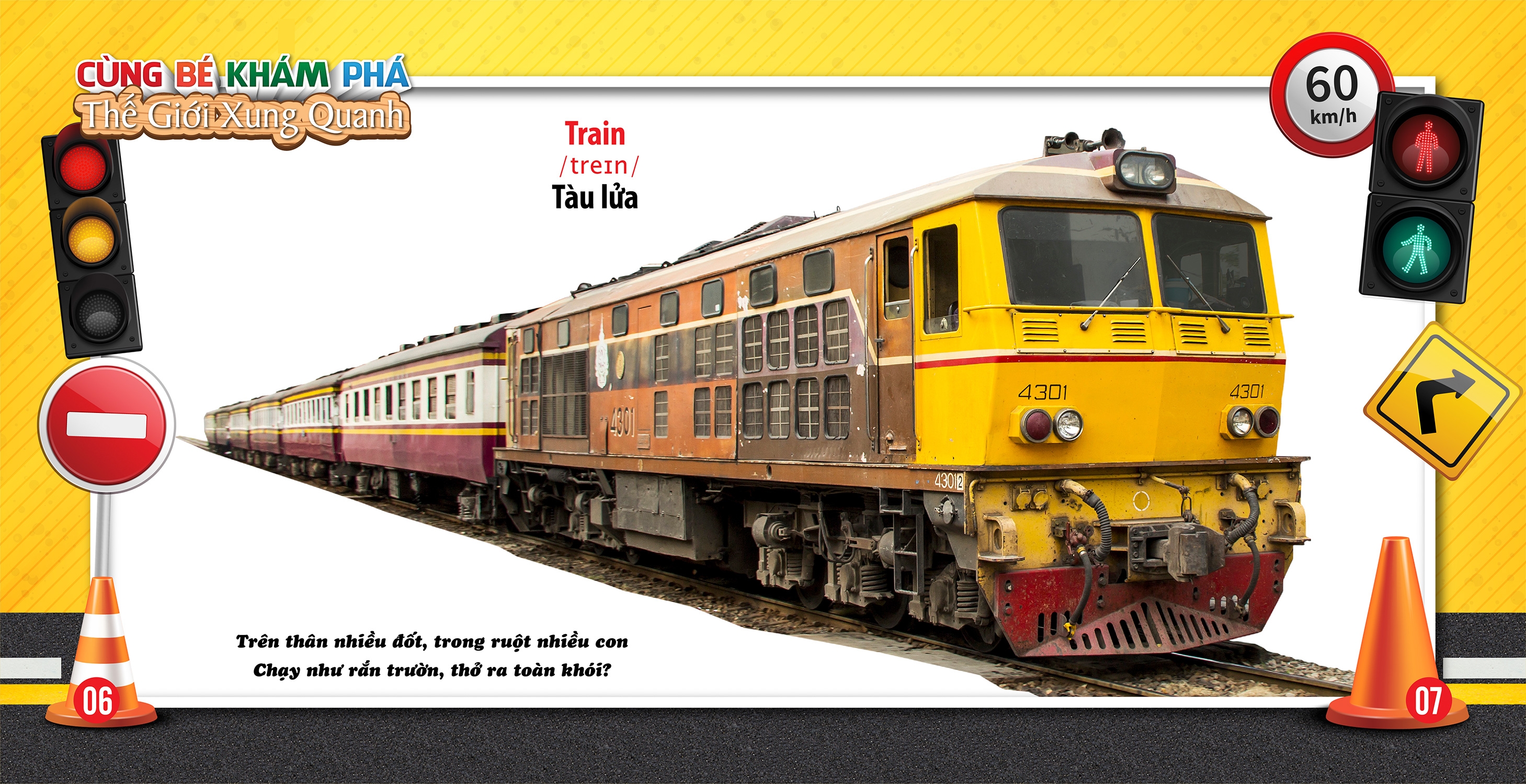 cùng bé khám phá thế giới xung quanh - phương tiện giao thông (sách song ngữ) - Ảnh 5