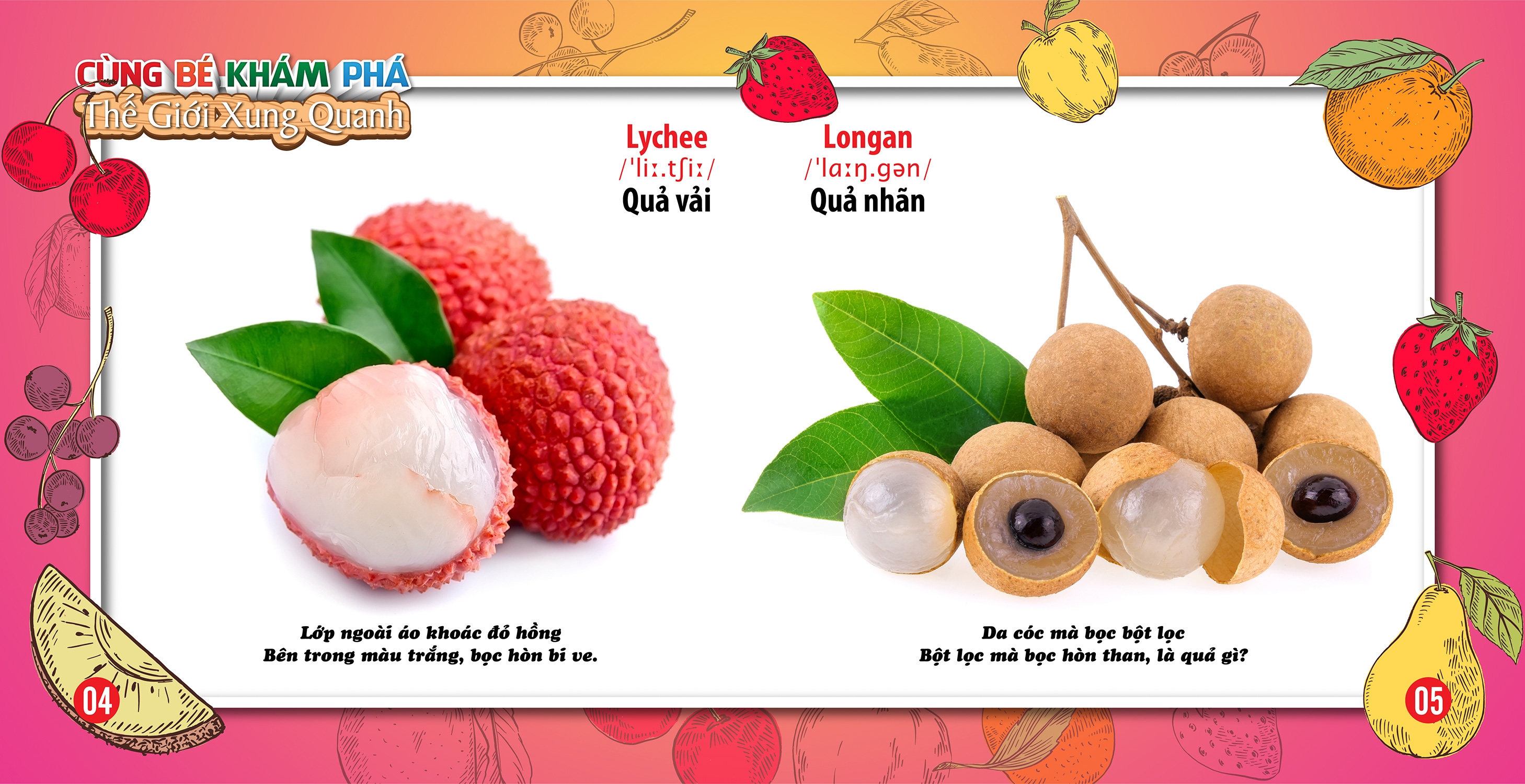 cùng bé khám phá thế giới xung quanh - trái cây (sách song ngữ) - Ảnh 4