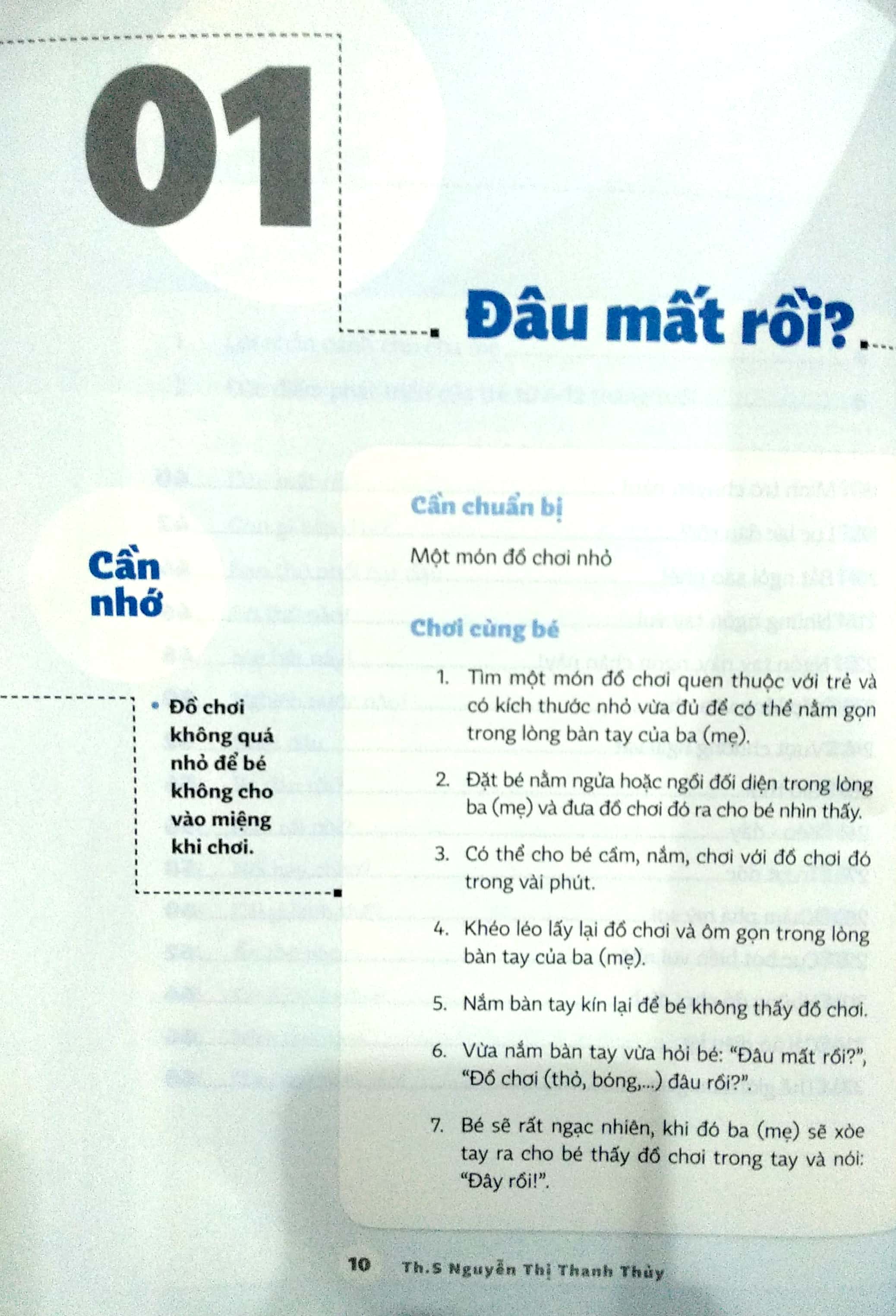 cùng bé lớn khôn: 30 trò chơi dành cho bé từ 06 đến 12 tháng tuổi - Ảnh 2