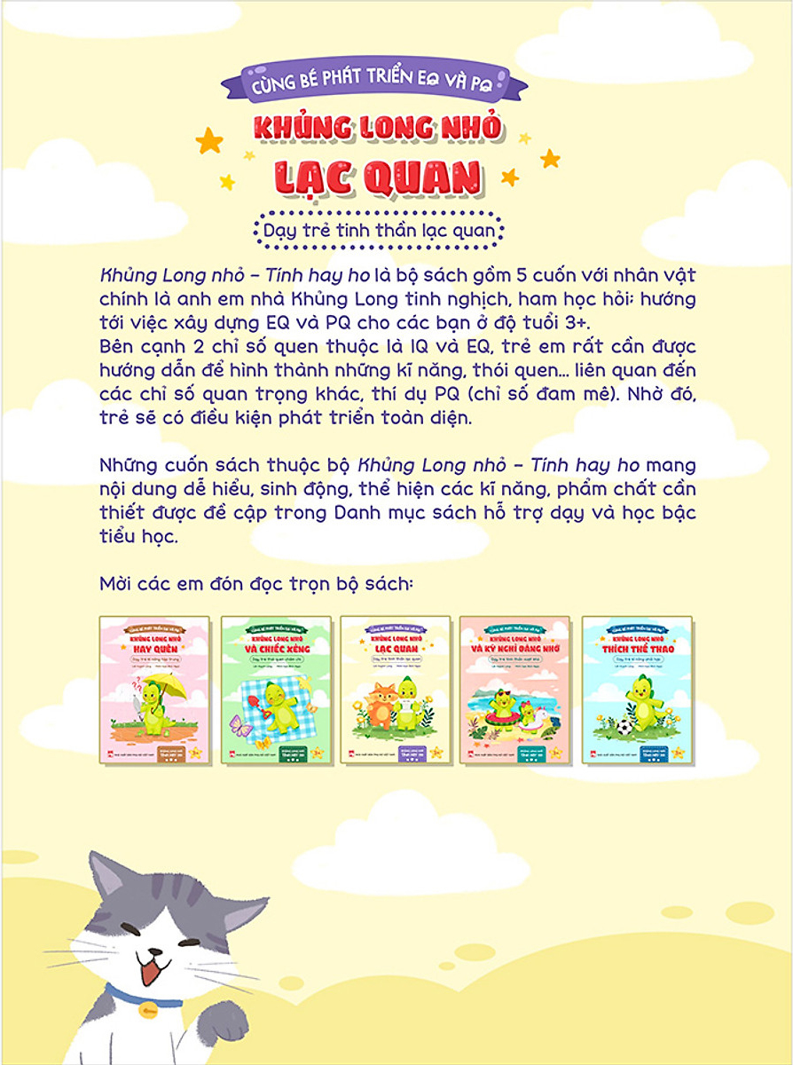 cùng bé phát triển eq và pq - khủng long nhỏ lạc quan - dạy trẻ tinh thần lạc quan - Ảnh 4