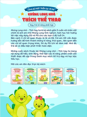 cùng bé phát triển eq và pq - khủng long nhỏ thích thể thao - dạy trẻ kĩ năng phối hợp - Ảnh 4