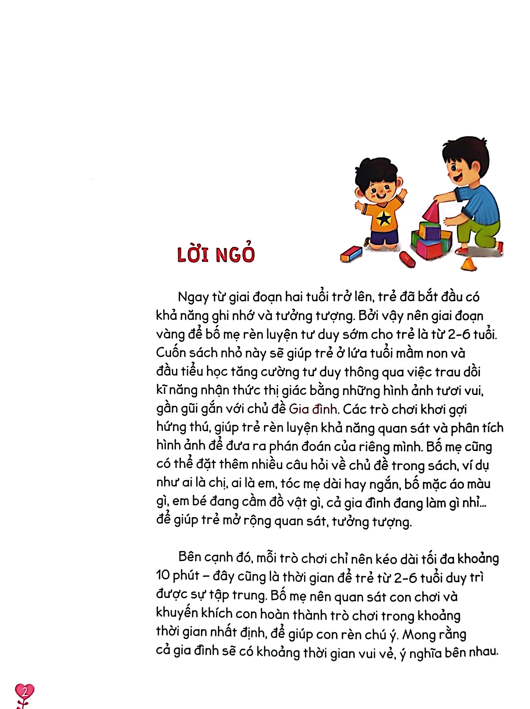 cùng bé rèn tư duy - chủ đề - gia đình - Ảnh 4
