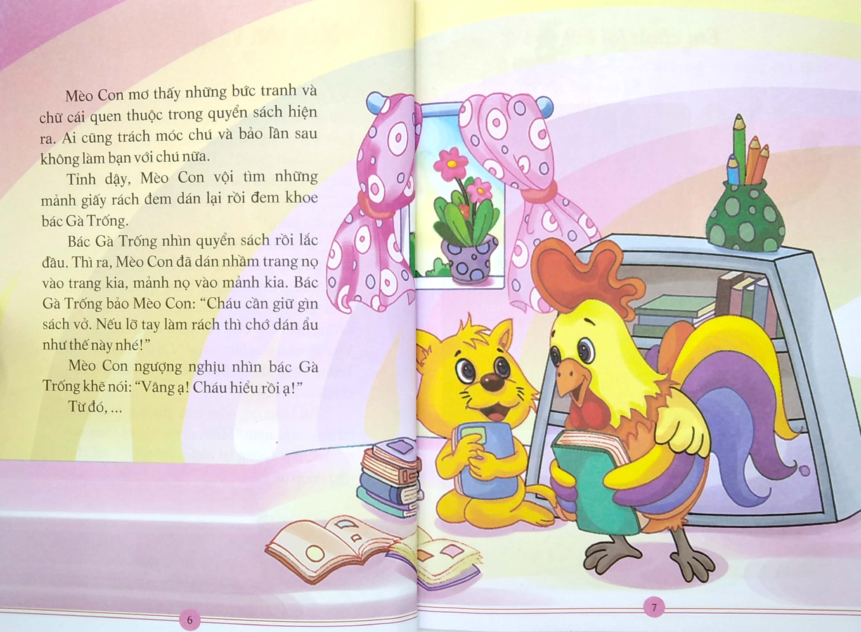 cùng bố mẹ đọc sách bé nghĩ lời kết - mèo con và quyển sách (tái bản 2021) - Ảnh 6