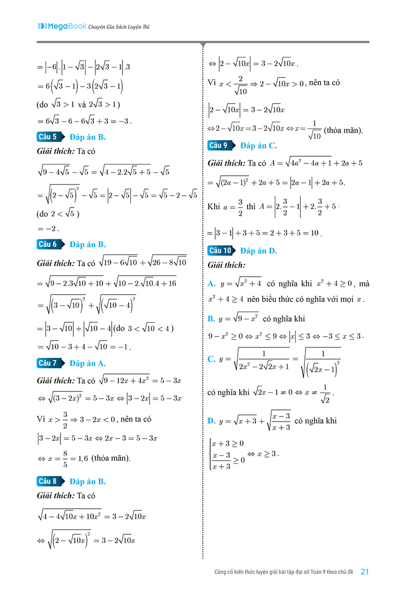 củng cố kiến thức luyện giải bài tập đại số toán 9 - Ảnh 15