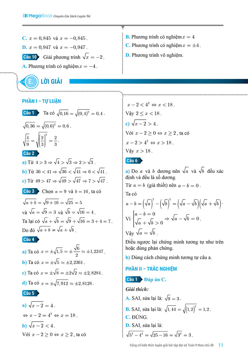củng cố kiến thức luyện giải bài tập đại số toán 9 - Ảnh 6