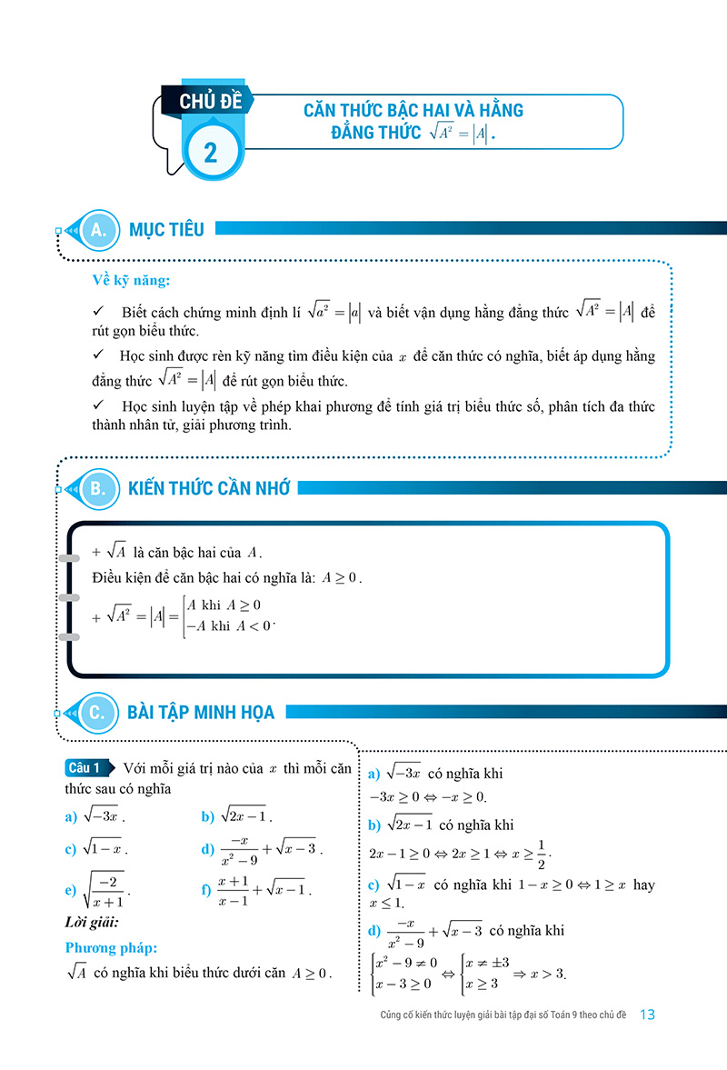 củng cố kiến thức luyện giải bài tập đại số toán 9 - Ảnh 8