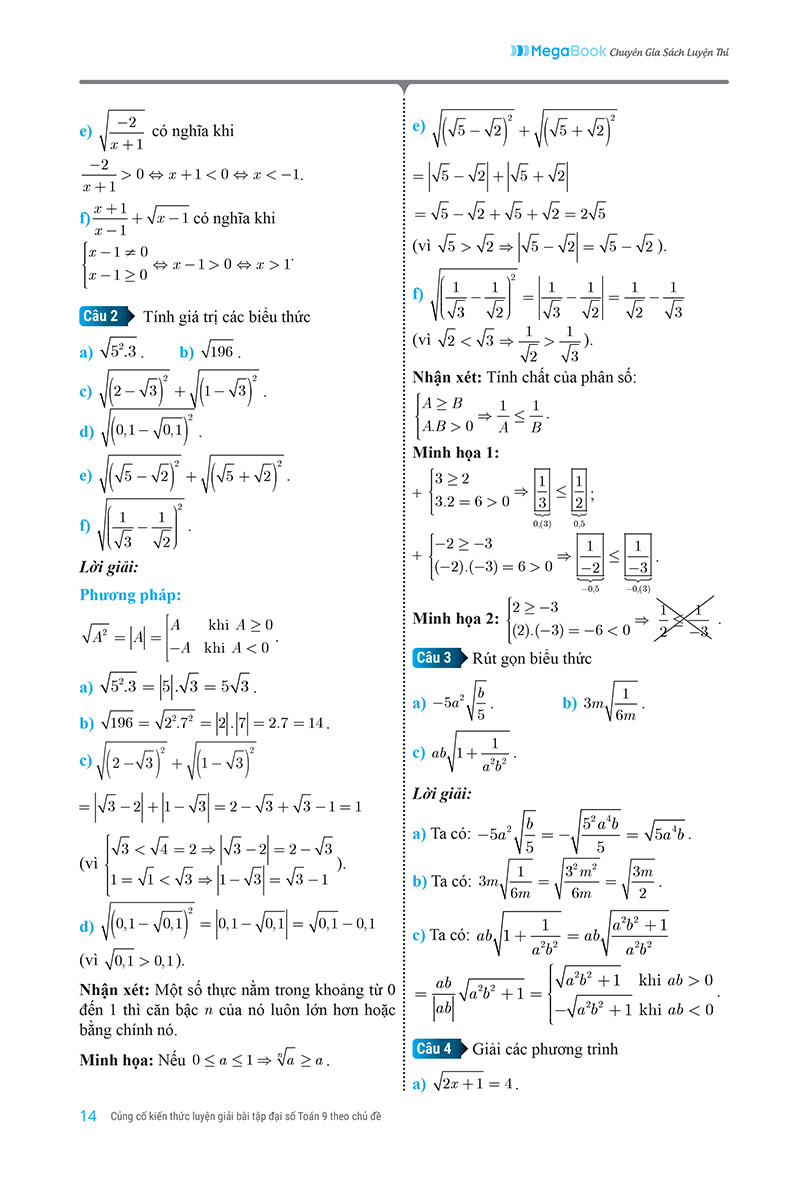 củng cố kiến thức luyện giải bài tập đại số toán 9 - Ảnh 9