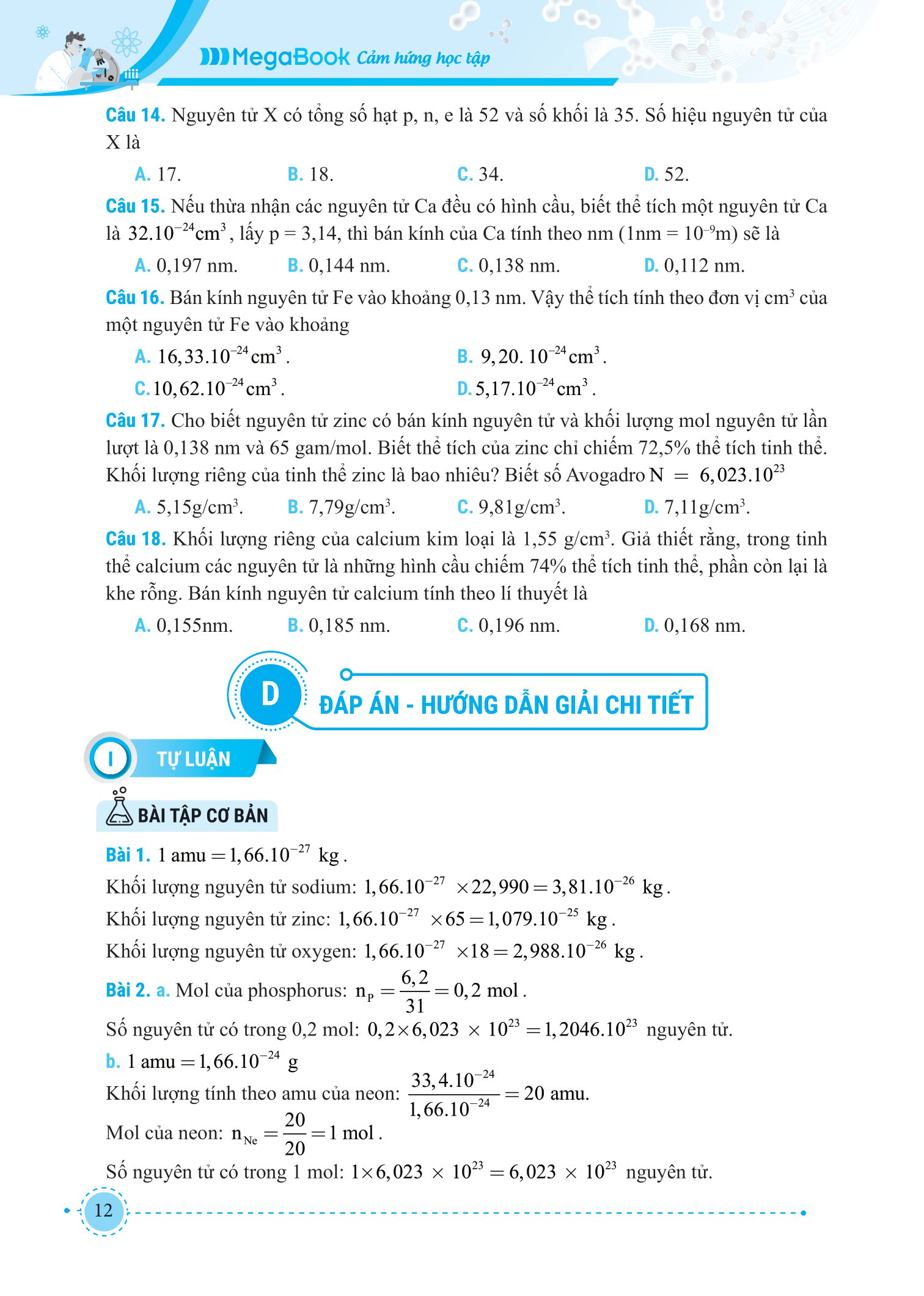 củng cố và ôn luyện hóa học 10 (theo chương trình sách giáo khoa mới nhất) - Ảnh 13