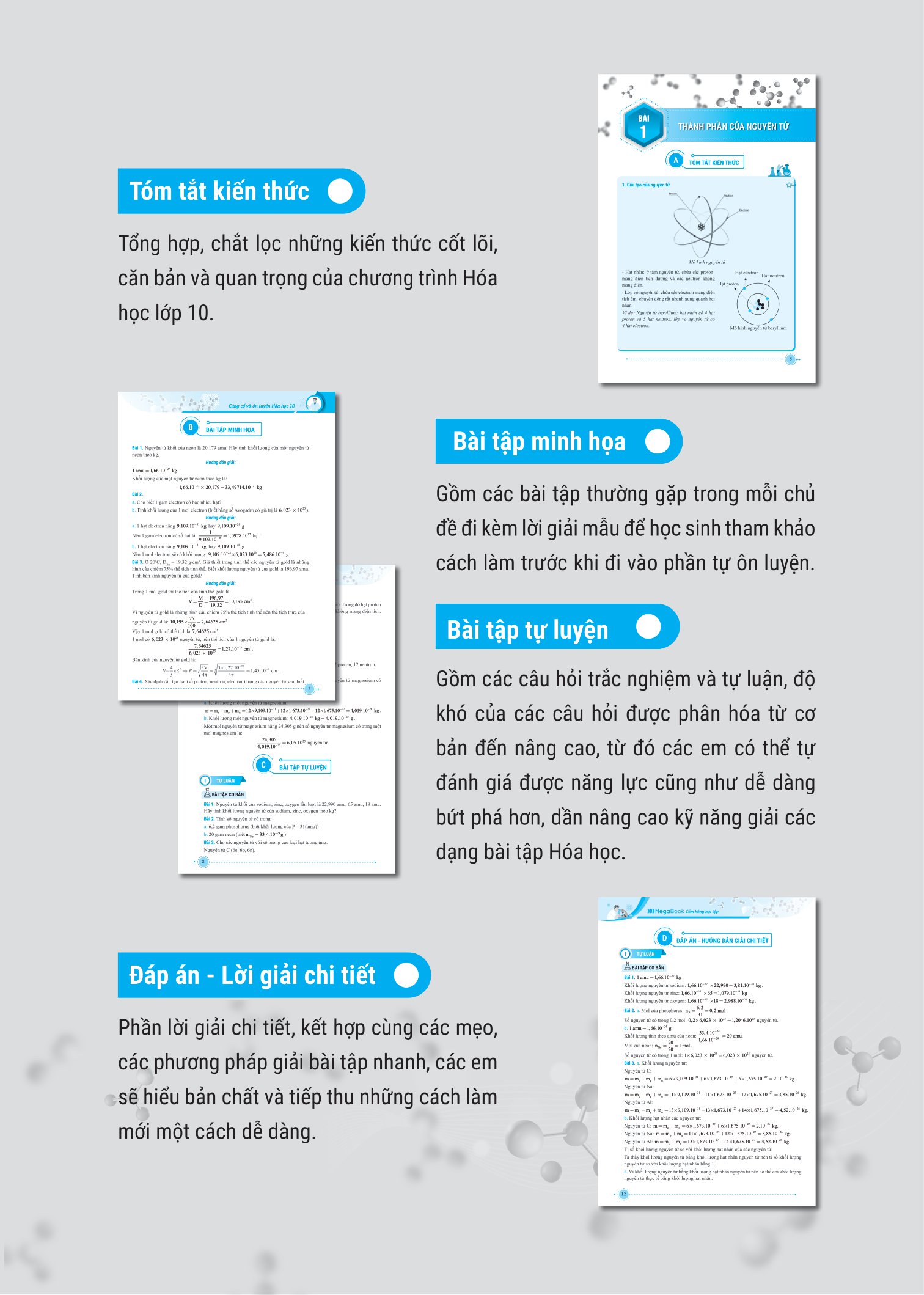 củng cố và ôn luyện hóa học 10 (theo chương trình sách giáo khoa mới nhất) - Ảnh 3