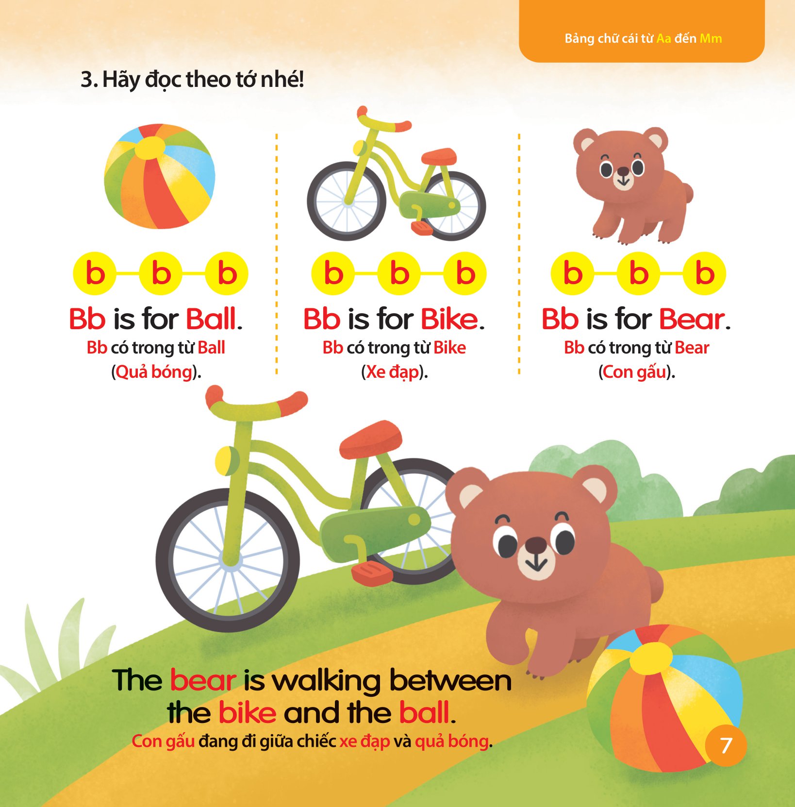 cùng con học ngữ âm tiếng anh qua 3 cấp độ - bảng chữ cái từ aa đến mm - Ảnh 8
