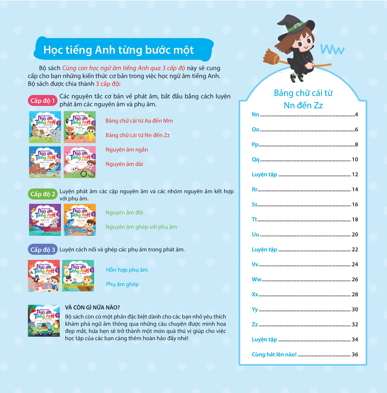 cùng con học ngữ âm tiếng anh qua 3 cấp độ - bảng chữ cái từ nn đến zz - Ảnh 4