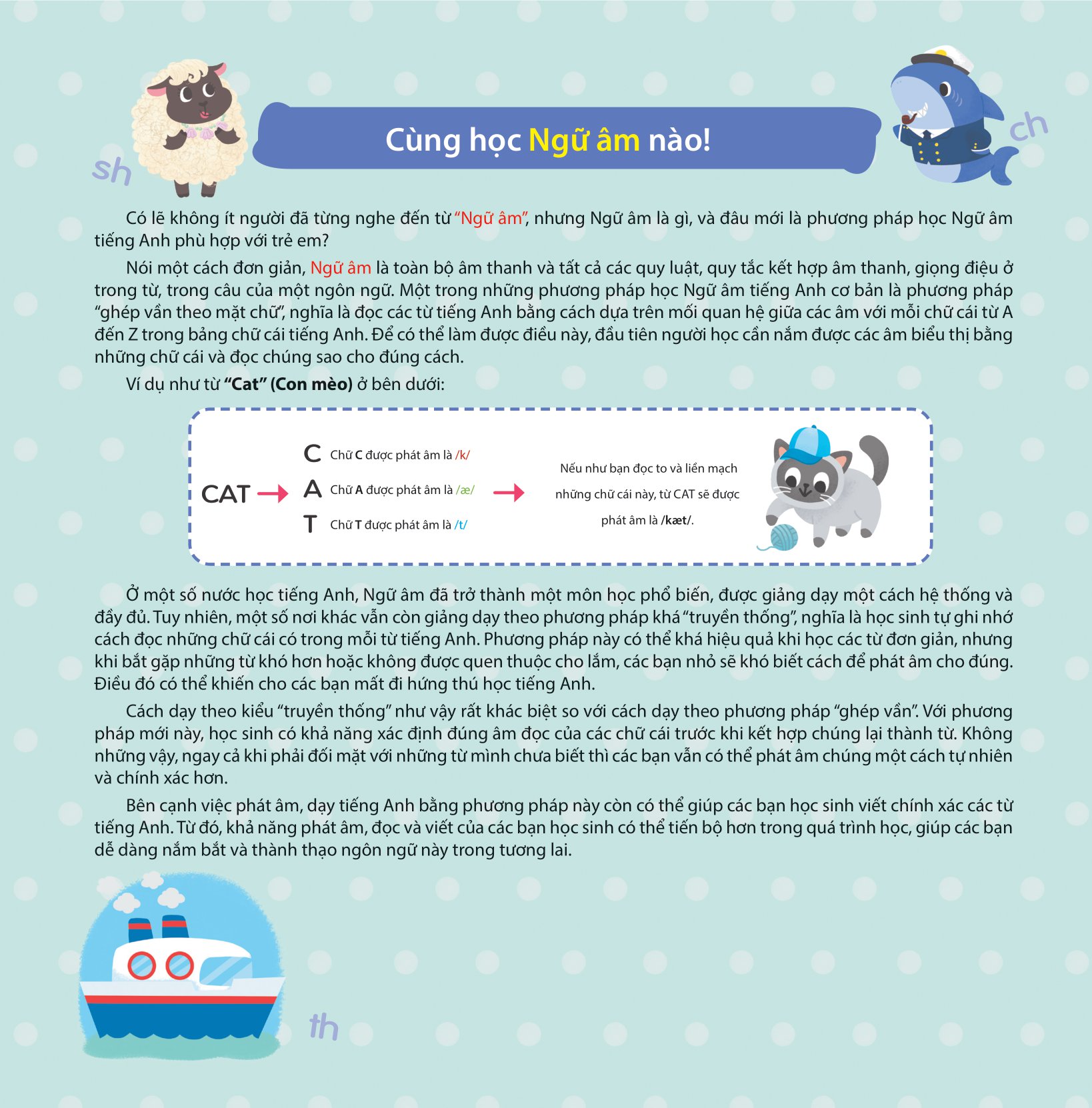 cùng con học ngữ âm tiếng anh qua 3 cấp độ - phụ âm ghép - Ảnh 3