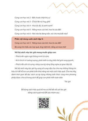 cùng con học nói 5 - nắng mưa của trời, hoa lá của đất! - Ảnh 7