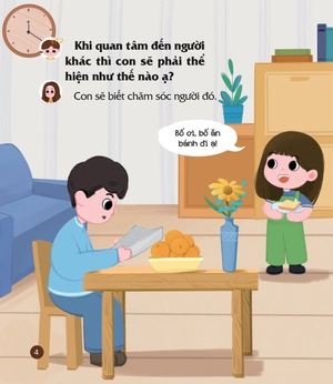 cùng con nuôi dưỡng cảm xúc tích cực - con biết quan tâm đến người khác - Ảnh 5