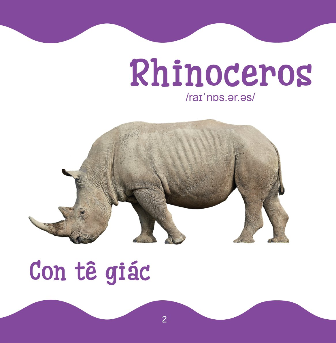 cùng con trưởng thành - từ điển bằng hình cho trẻ mầm non - động vật hoang dã - Ảnh 3