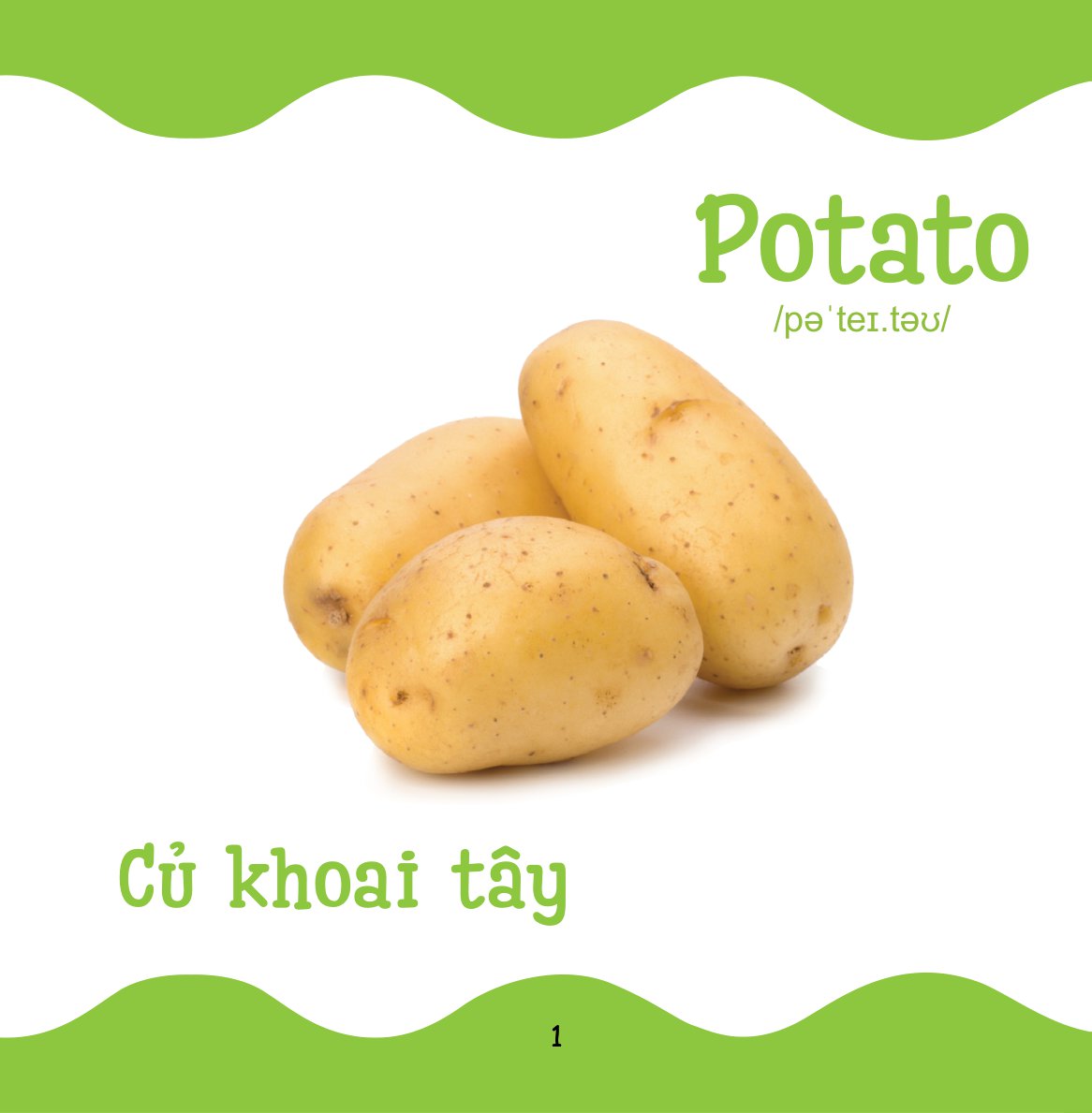 cùng con trưởng thành - từ điển bằng hình cho trẻ mầm non - rau củ quả - Ảnh 2